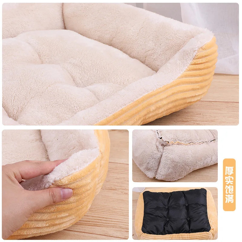 Warm Dog House Soft Nest Pet Large