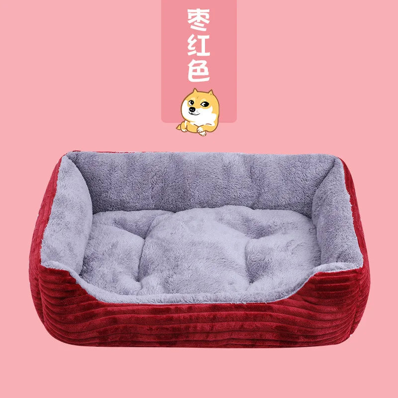 Warm Dog House Soft Nest Pet Large