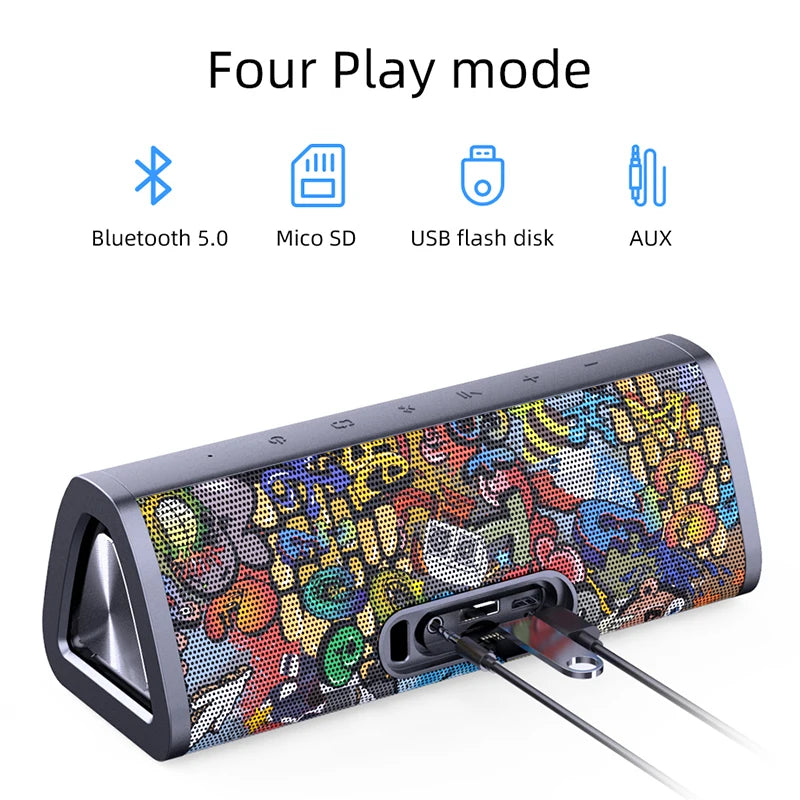 speaker 360°waterproof bluetooth 5.0