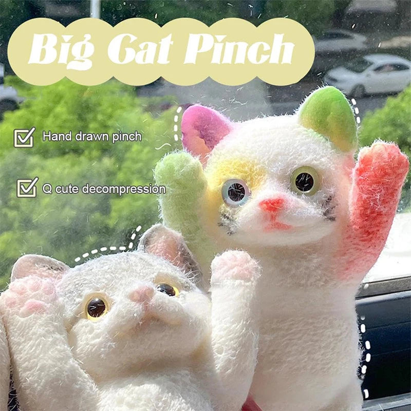 Big Kitty Cat Taba Squeeze Silicone Fuzzy