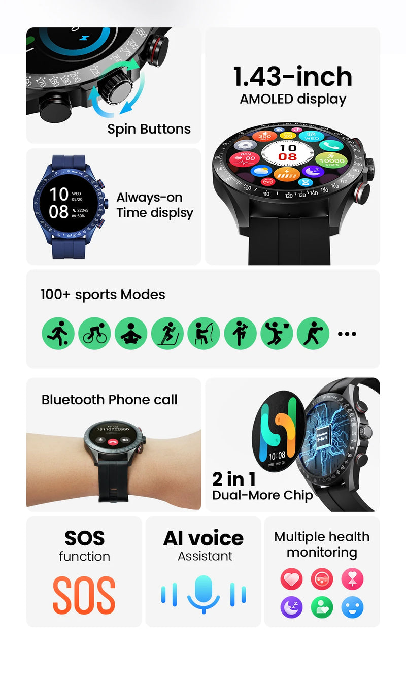 HAYLOU Solar Pro Smart Watch 1.43