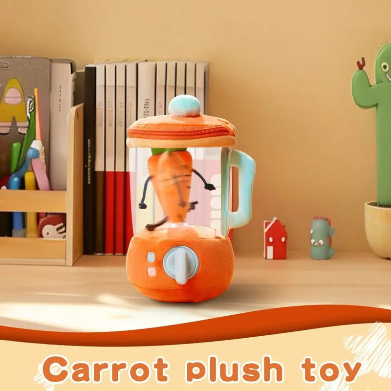 Carrot Juicer Plush Toy Drawstring Rotating