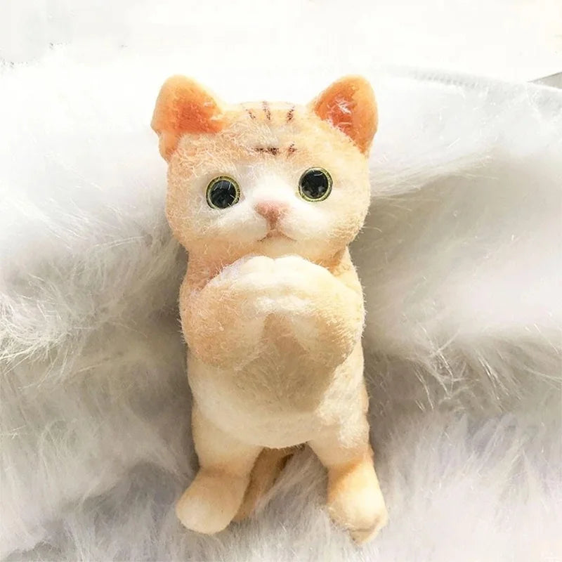 Big Kitty Cat Taba Squeeze Silicone Fuzzy