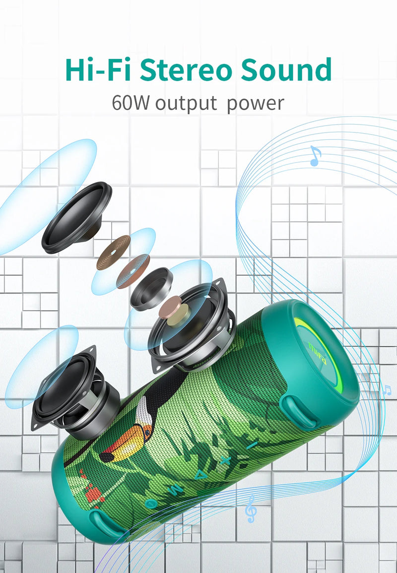 A90 Green Bluetooth Speaker 60W Waterproof