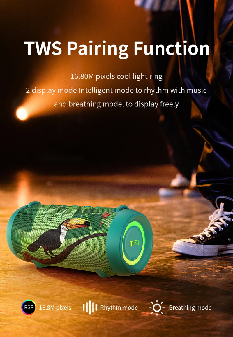 A90 Green Bluetooth Speaker 60W Waterproof