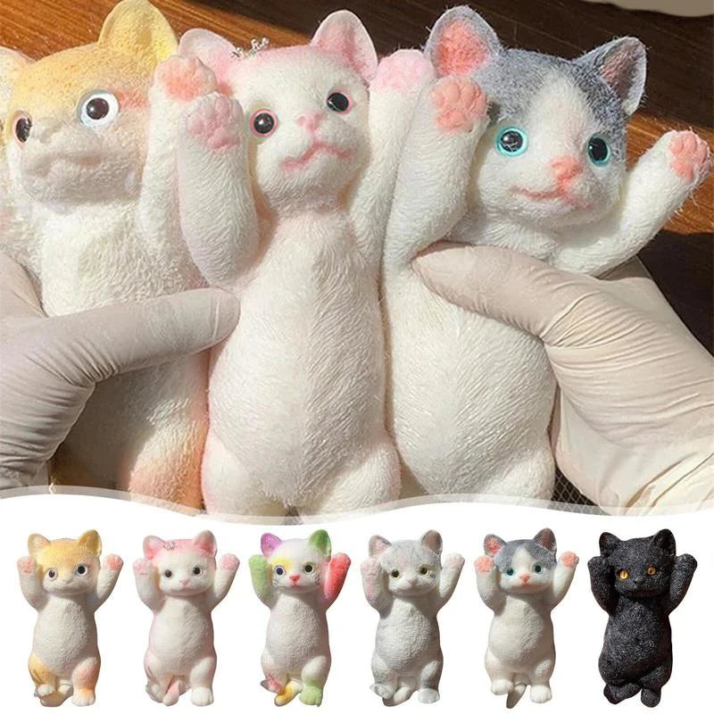 Big Kitty Cat Taba Squeeze Silicone Fuzzy