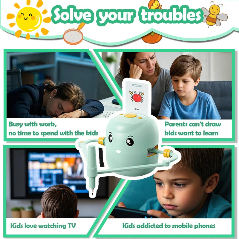 Drawing Robot for Kids, Interactive Educational Drawing