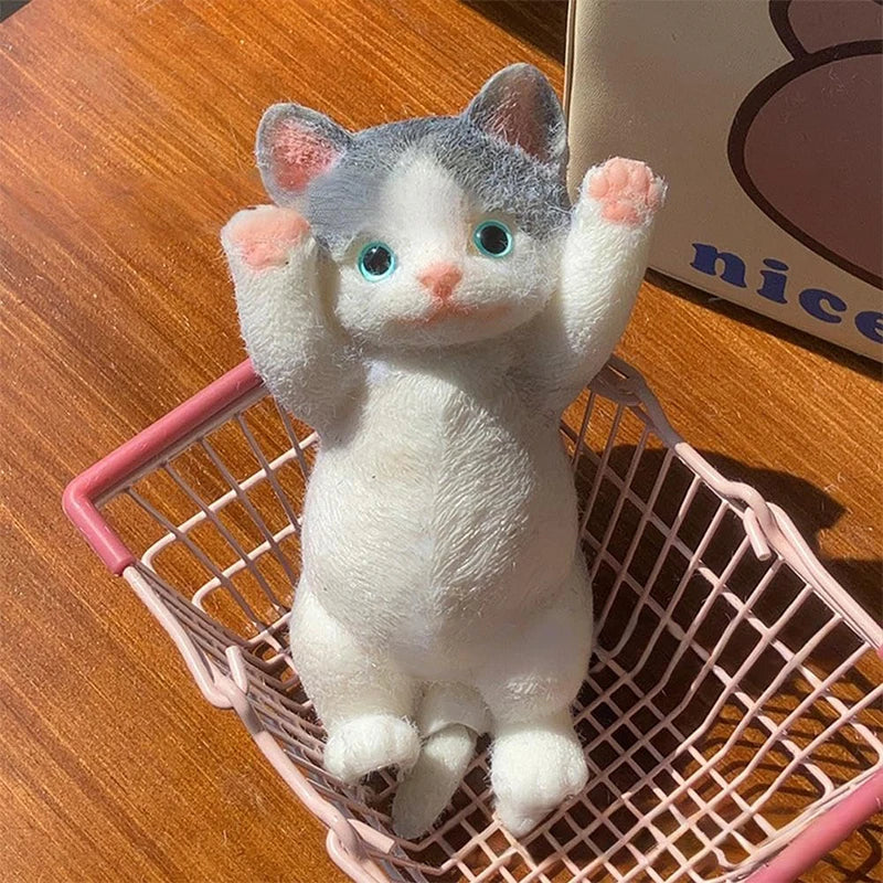Big Kitty Cat Taba Squeeze Silicone Fuzzy