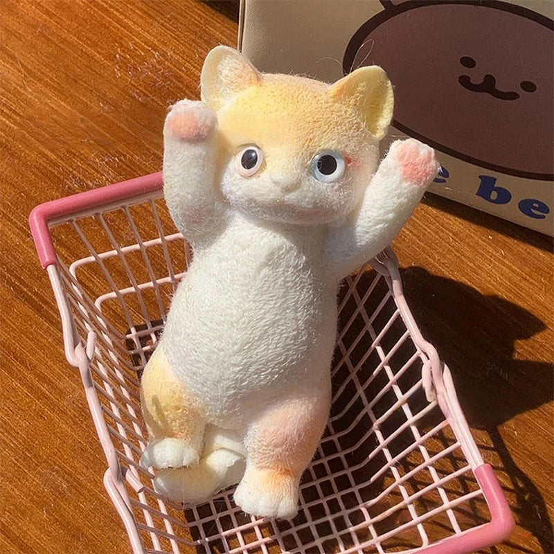 Big Kitty Cat Taba Squeeze Silicone Fuzzy