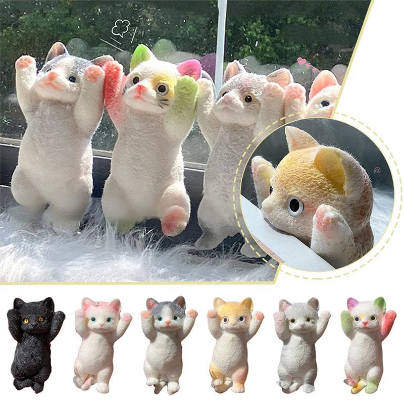 Big Kitty Cat Taba Squeeze Silicone Fuzzy