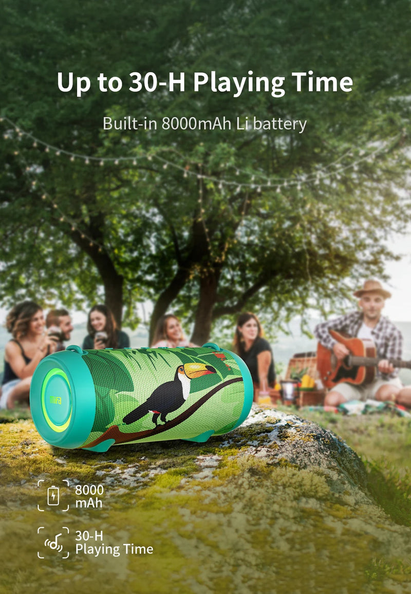A90 Green Bluetooth Speaker 60W Waterproof