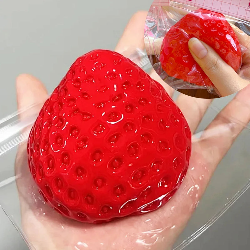 A Large Strawberry Decompression Simulation Fruit