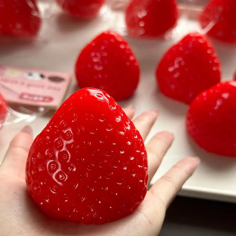 A Large Strawberry Decompression Simulation Fruit