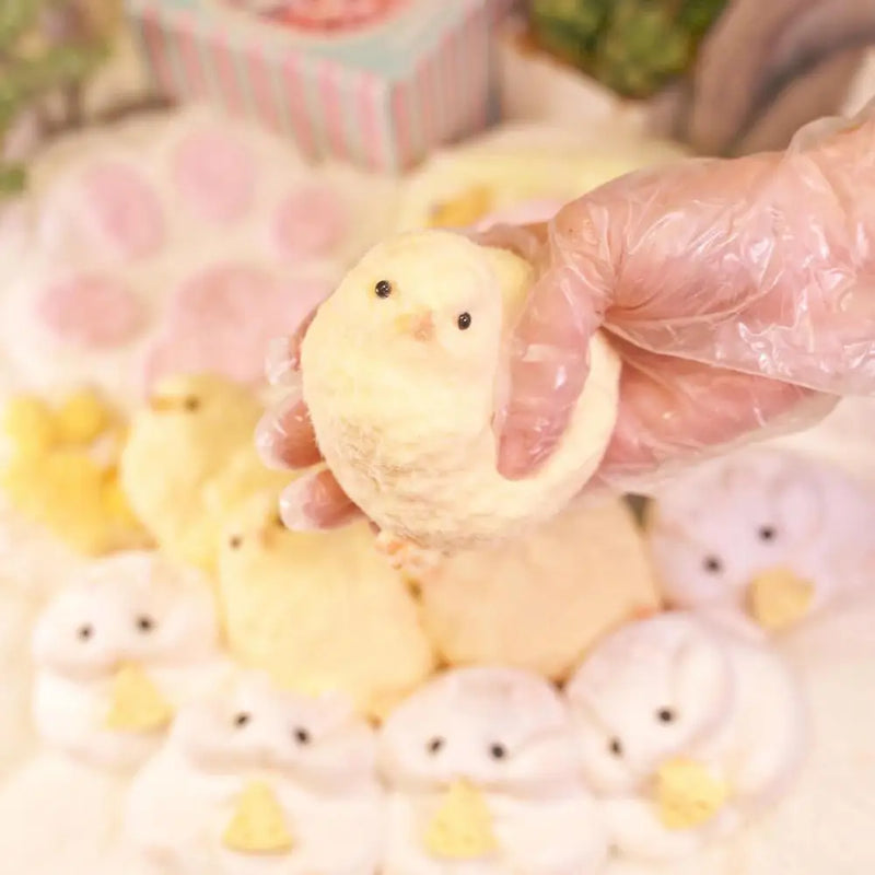 Handmade Yellow Big Chicken Plush Silicone