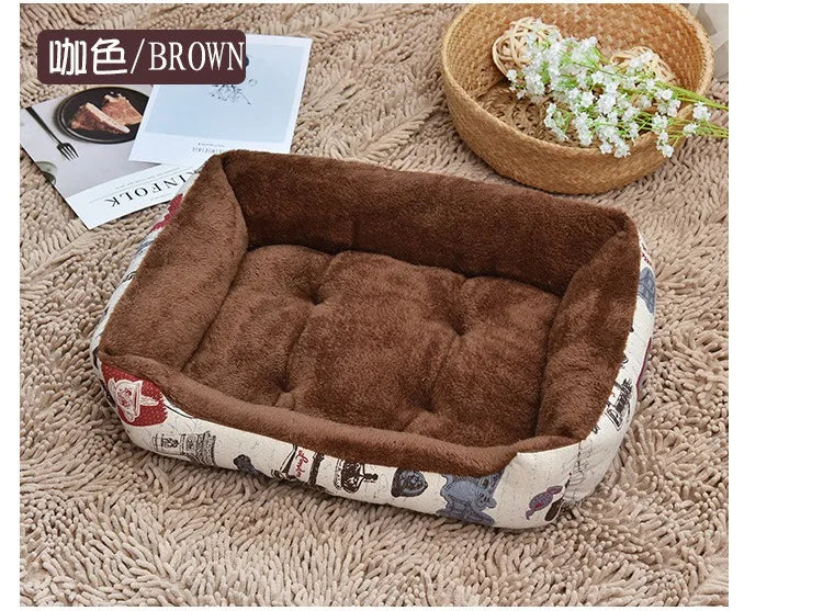 Warm Dog House Soft Nest Pet Large