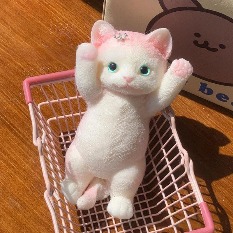 Big Kitty Cat Taba Squeeze Silicone Fuzzy
