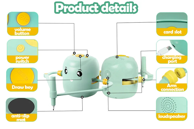 Drawing Robot for Kids, Interactive Educational Drawing