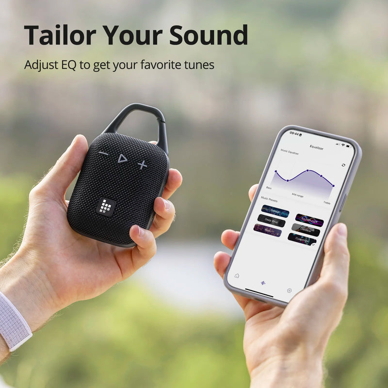 Speaker with Hook, IPX7 Waterproof