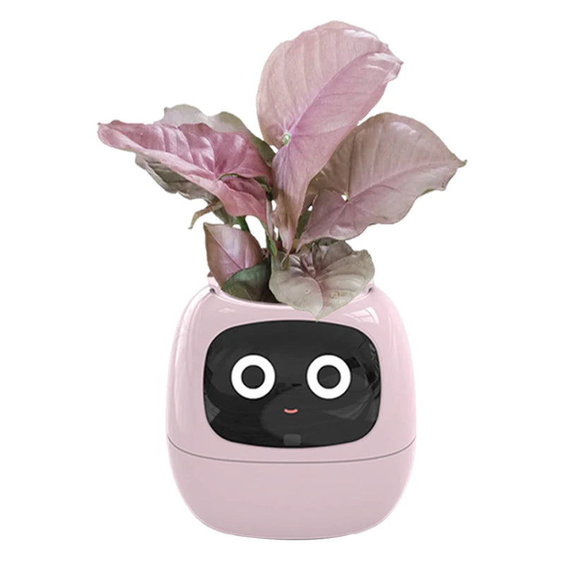 Flower Pot Smart Flower Pot Automatic Watering Feature Built-in Display Interface