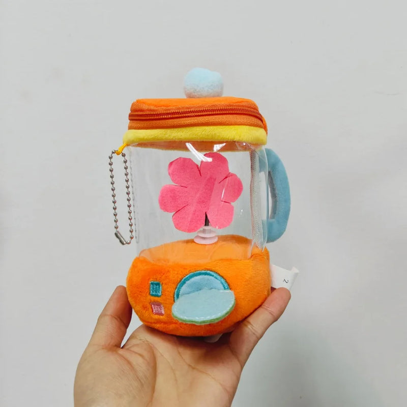 Carrot Juicer Plush Toy Drawstring Rotating