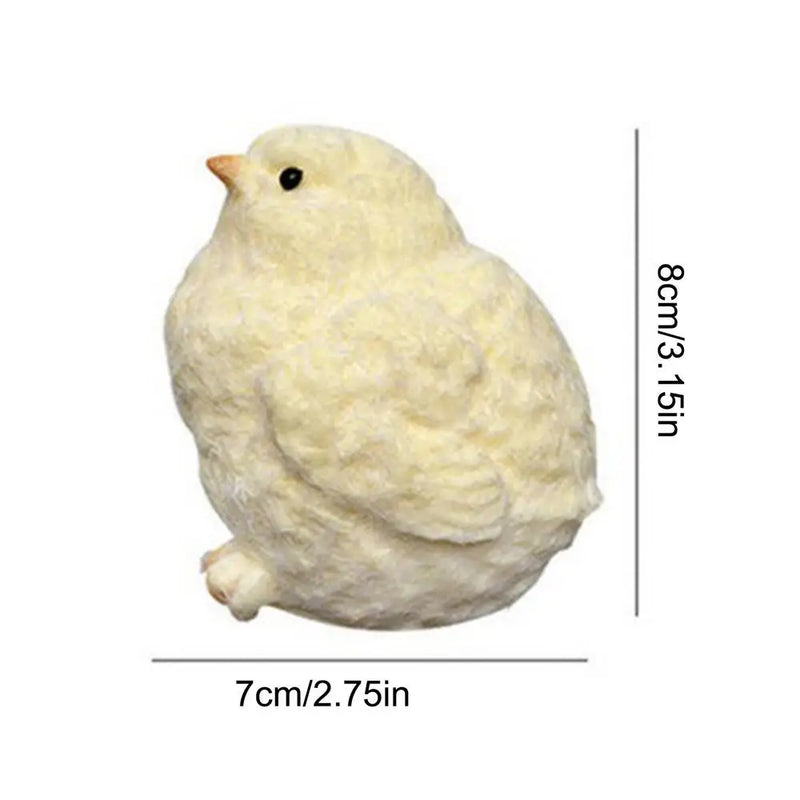 Handmade Yellow Big Chicken Plush Silicone