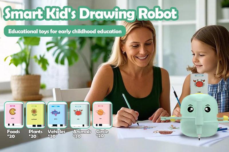 Drawing Robot for Kids, Interactive Educational Drawing