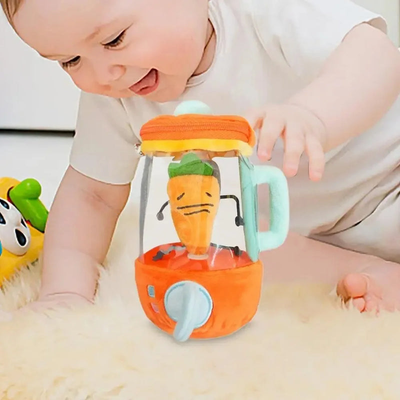 Carrot Juicer Plush Toy Drawstring Rotating