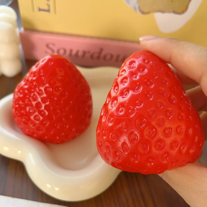 A Large Strawberry Decompression Simulation Fruit