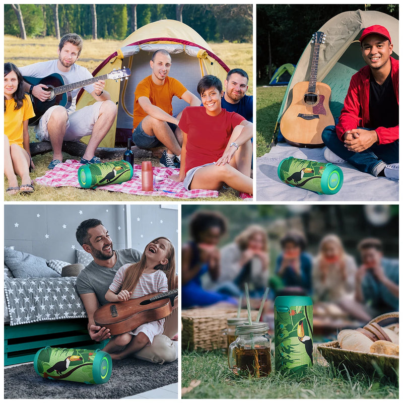 A90 Green Bluetooth Speaker 60W Waterproof
