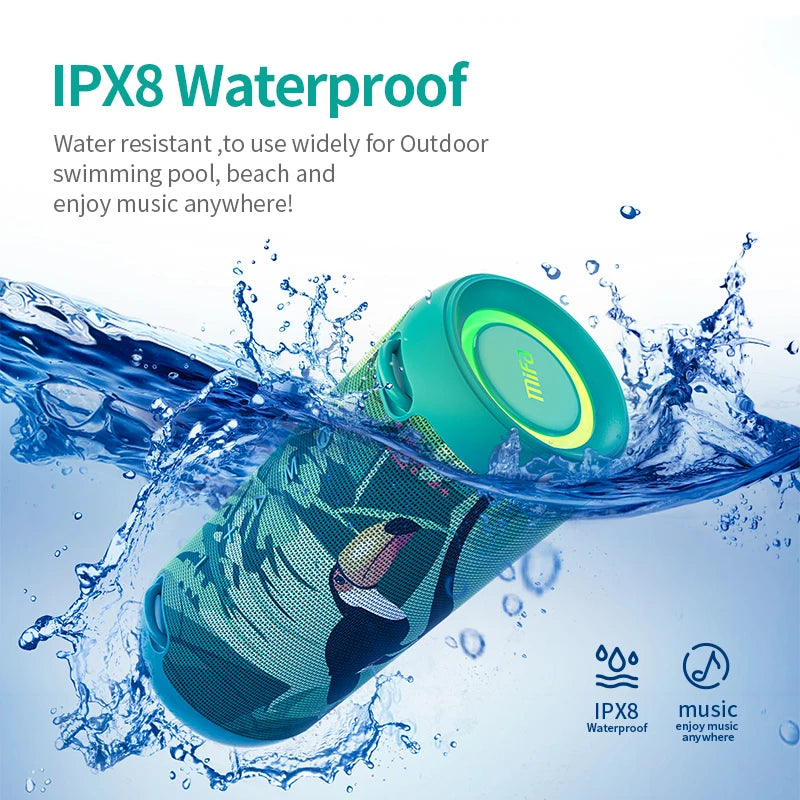 A90 Green Bluetooth Speaker 60W Waterproof