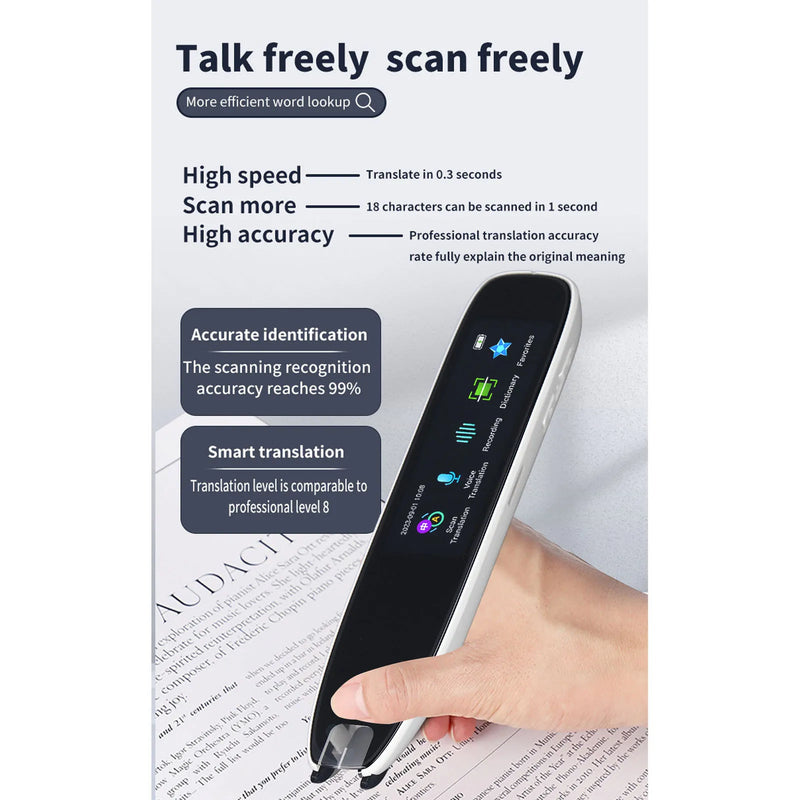 Smart Voice Translator Pen White