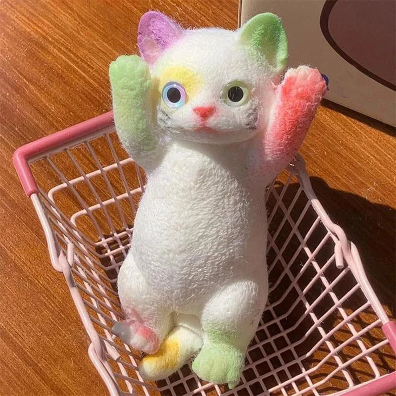 Big Kitty Cat Taba Squeeze Silicone Fuzzy
