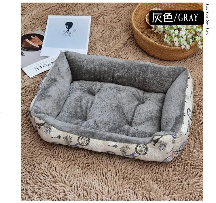 Warm Dog House Soft Nest Pet Large