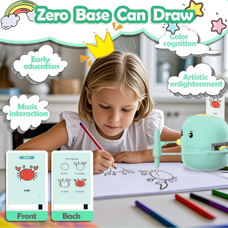 Drawing Robot for Kids, Interactive Educational Drawing